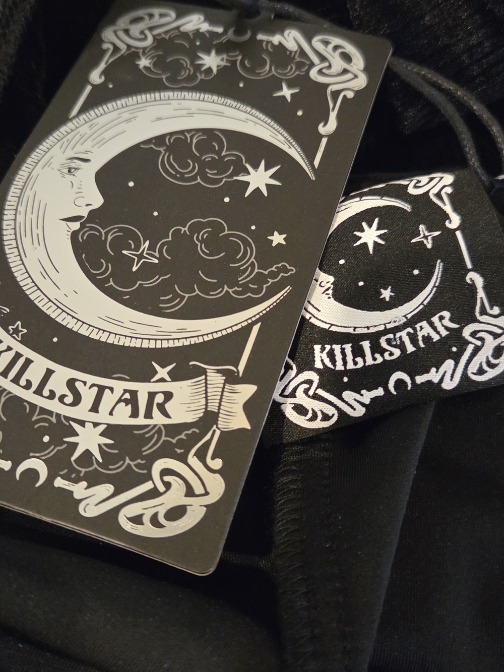 Killstar Black Flared Crystal Cord Jumpsuit - Picture 7 of 7